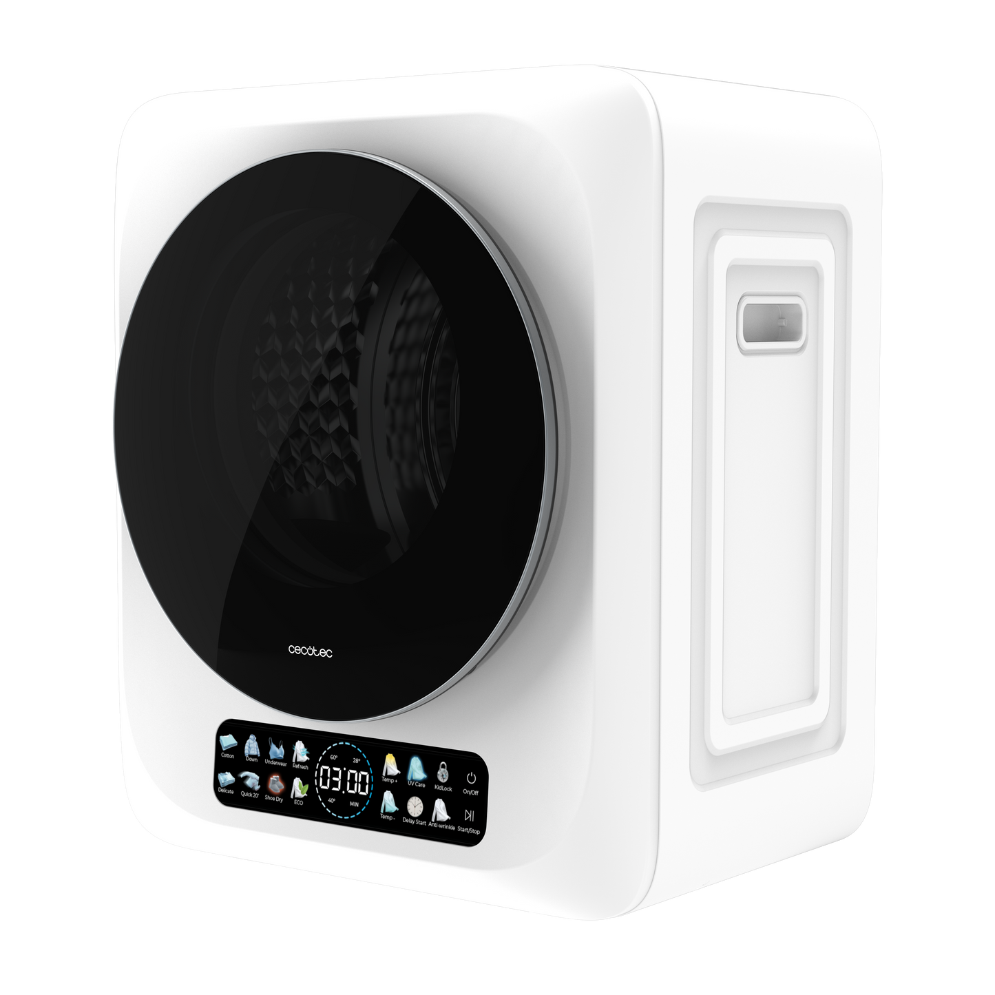 Cecotec Bolero DressCode Dry 3400V Secado Rápido para 3 Kg de Ropa Diseño Compacto con Evacuación Exterior
