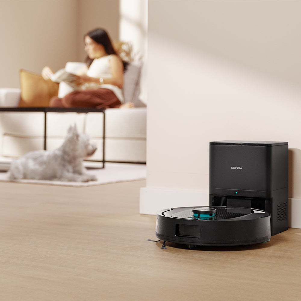 Cecotec Conga Y80 Robot Aspirador IA Láser Eye, Navegación Inteligente y Mapa Interactivo