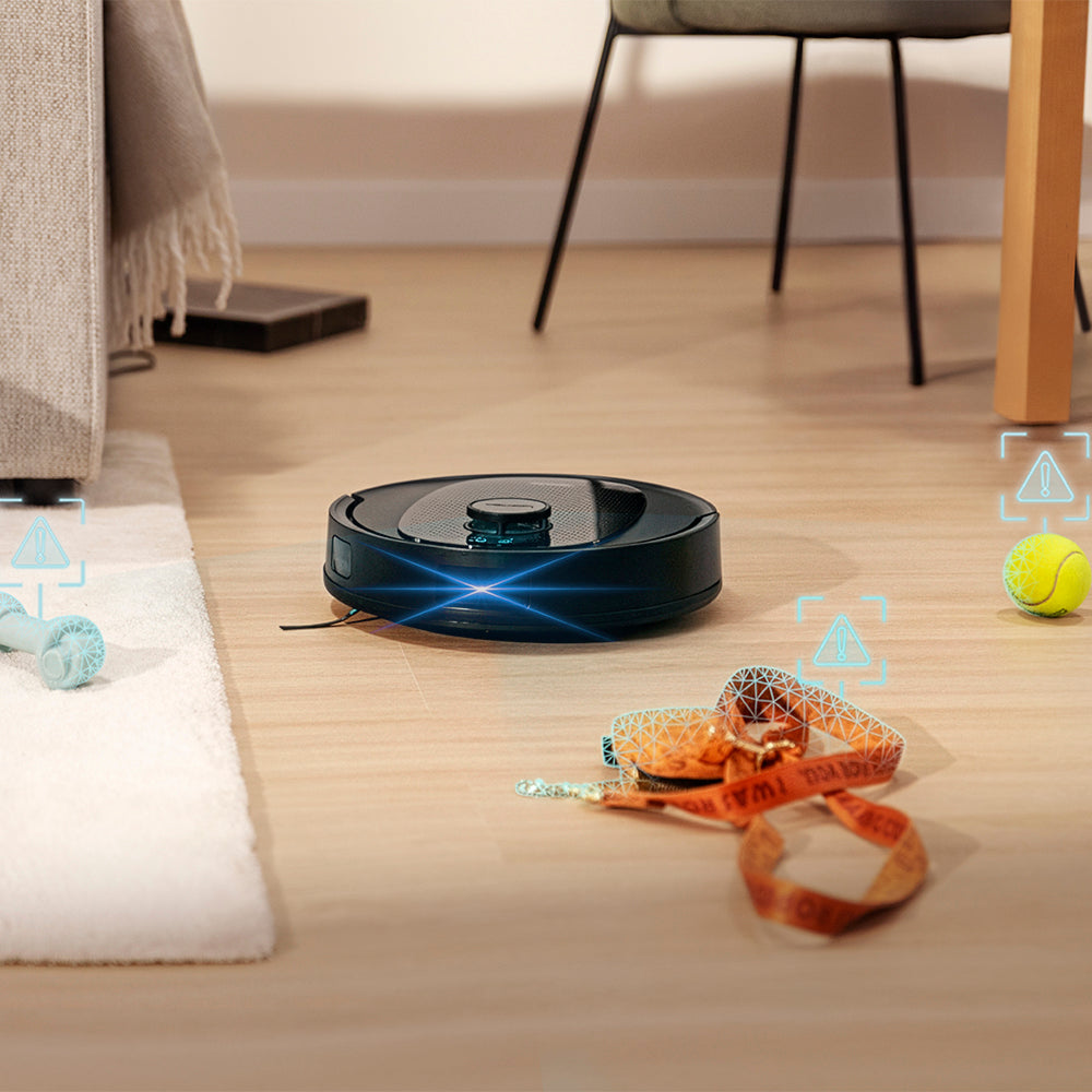 Cecotec Conga Y80 Robot Aspirador IA Láser Eye, Navegación Inteligente y Mapa Interactivo