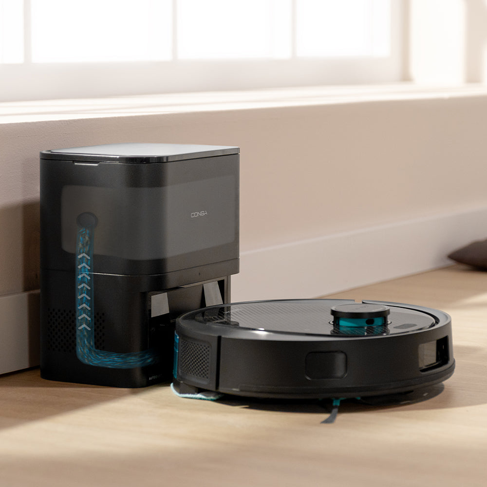 Cecotec Conga Y80 Robot Aspirador IA Láser Eye, Navegación Inteligente y Mapa Interactivo