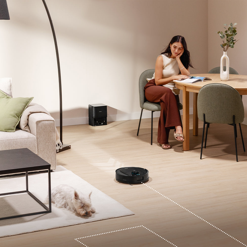 Cecotec Conga Y80 Robot Aspirador IA Láser Eye, Navegación Inteligente y Mapa Interactivo