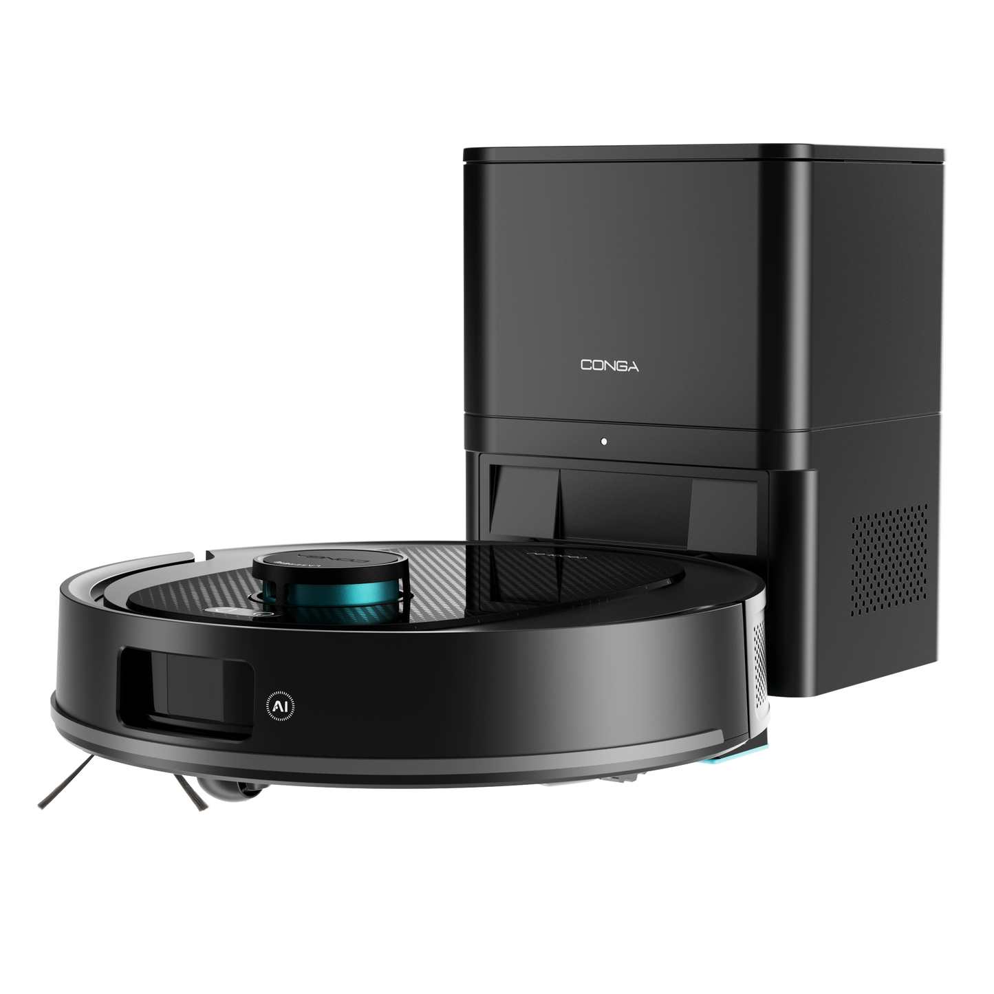 Cecotec Conga Y80 Robot Aspirador IA Láser Eye, Navegación Inteligente y Mapa Interactivo