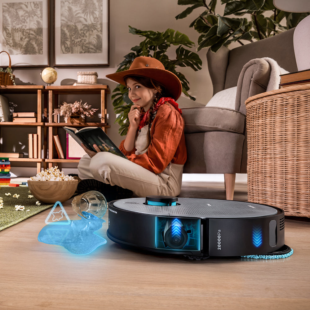 Cecotec Conga X100 Robot Aspirador con Navegación Todoterreno Adaptativa y Mapeo Inteligente