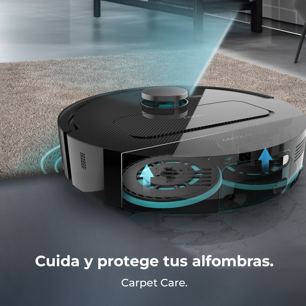 Cecotec Conga X50 Robot Aspirador Con Navegación Láser Y Mapeo Inteligente Fregado Spin