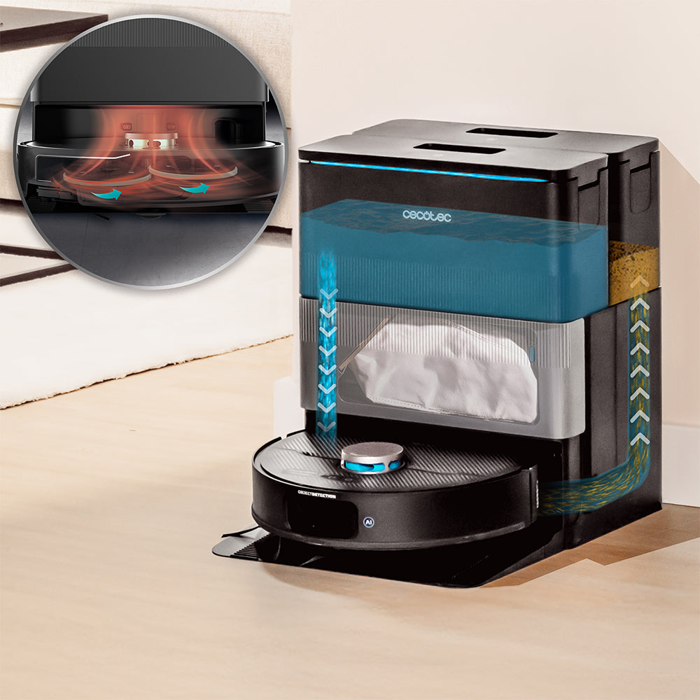 Cecotec Conga X70 Robot Aspirador con IA y Láser Eye para Mapeo Preciso y Navegación Inteligente