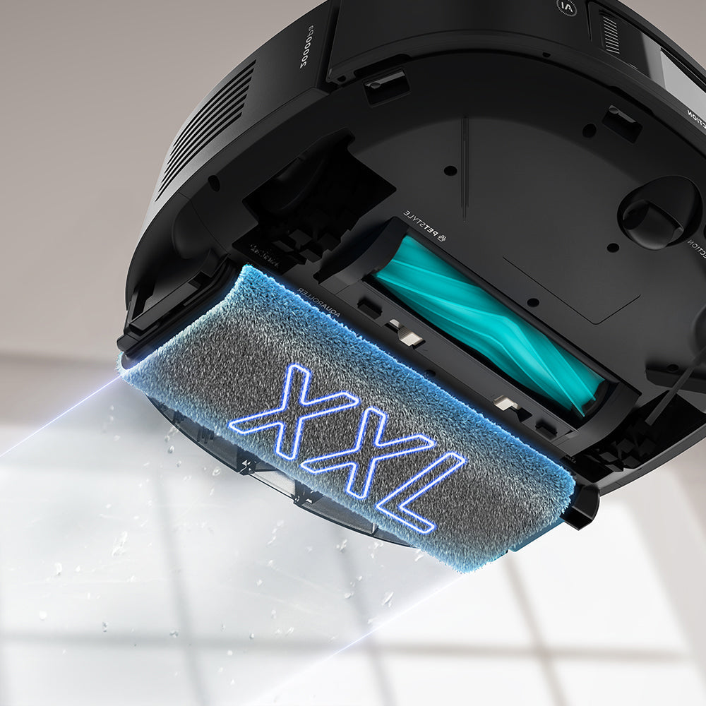 Cecotec Conga Z100 Robot Aspirador IA Con LaserEye Y AquaCycle Detección De Objetos Y Fregado Profesional