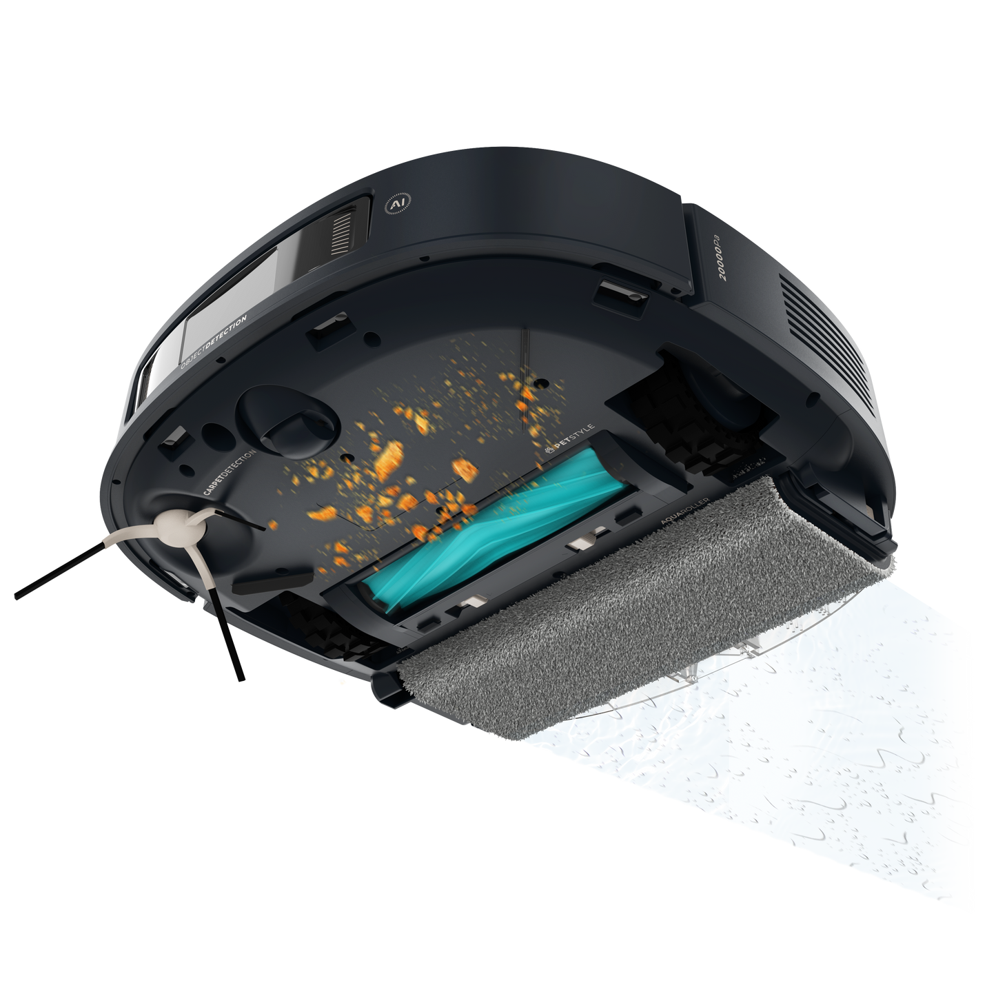 Cecotec Conga Z100 Robot Aspirador IA Con LaserEye Y AquaCycle Detección De Objetos Y Fregado Profesional