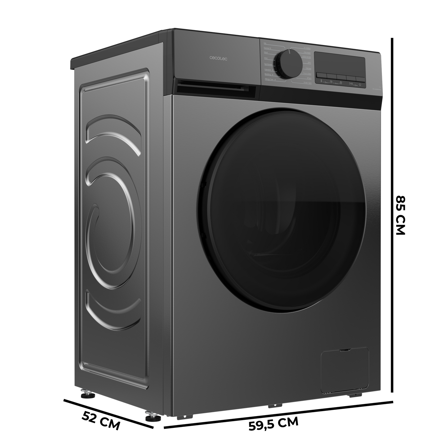 Cecotec Lavadora Bolero DressCode 8450 8 kg Inverter 1400 rpm Clase A20 Eficiencia