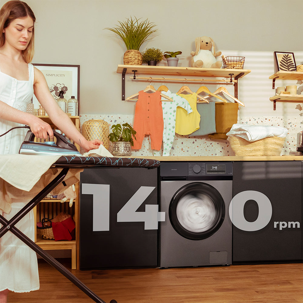 Cecotec Bolero DressCode 9450 Lavadora 9 Kg Inverter Motor 1400 Rpm Clase A Ahorro Energía 10 Por Ciento