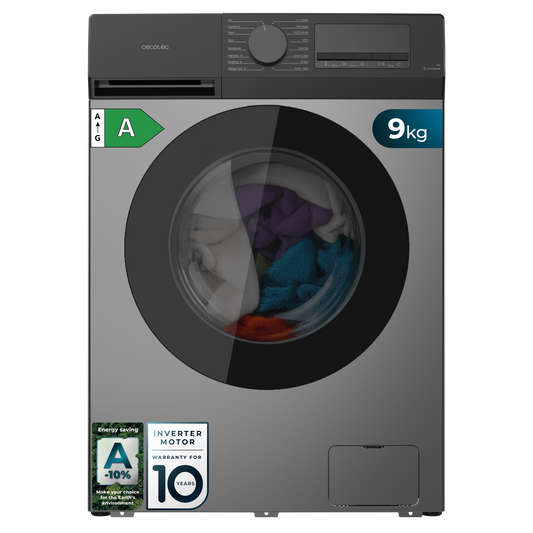 Cecotec Bolero DressCode 9450 Lavadora 9 Kg Inverter Motor 1400 Rpm Clase A Ahorro Energía 10 Por Ciento