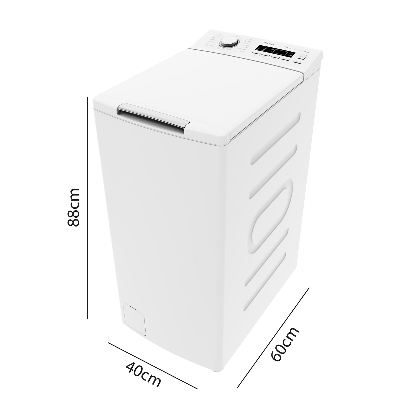 Cecotec Lavadora Bolero DressCode Top 750 Inverter 7,5 Kg Clase A Eficiencia Energética