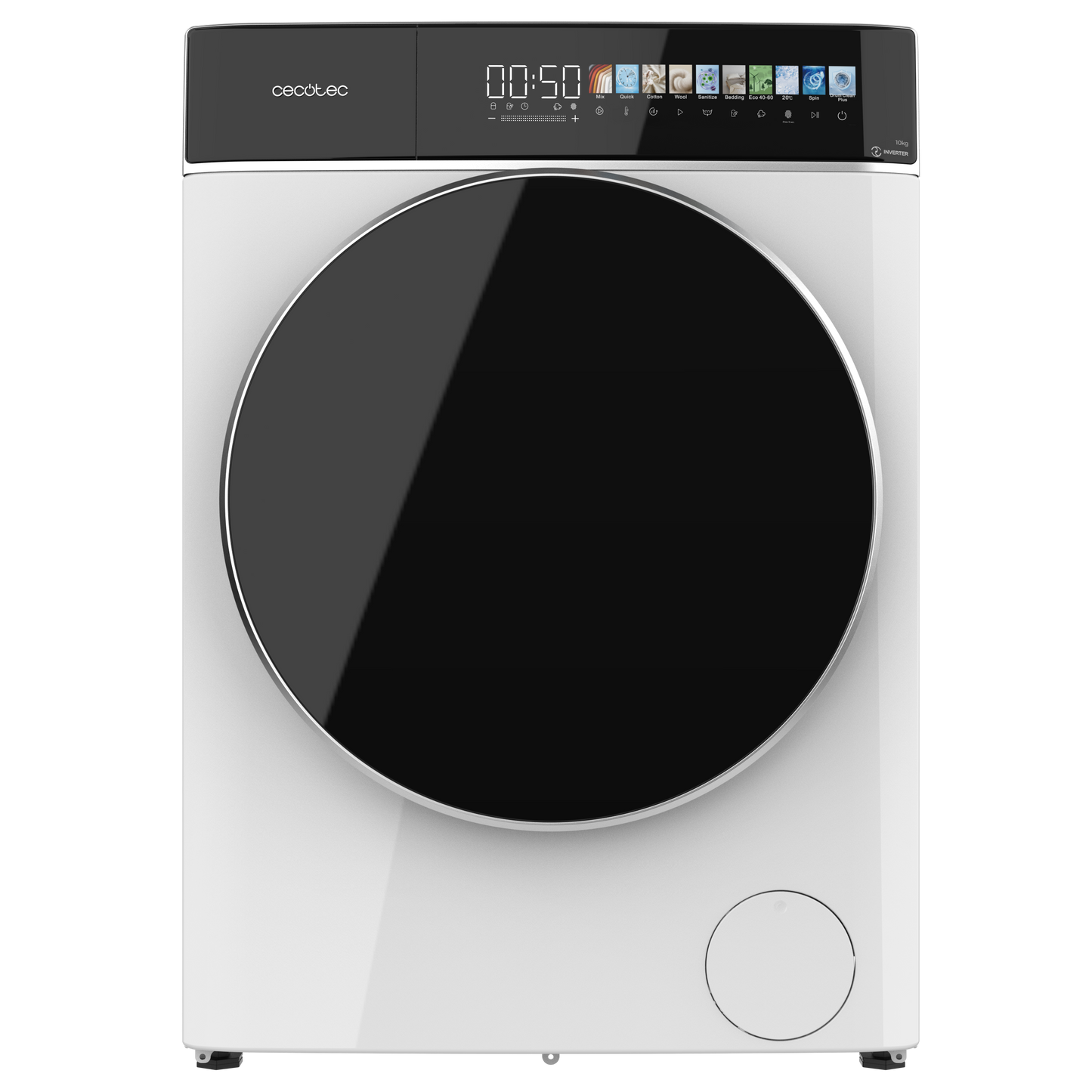 Cecotec Lavadora Bolero DressCode 10900 Inverter FullColor Max 10 Kg Motor Inverter Plus