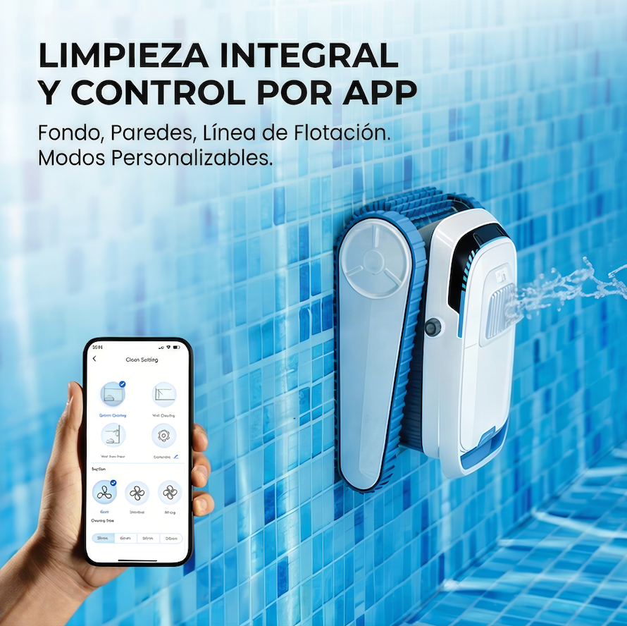 Nix Pool - Robot limpiafondos de piscina a batería sin cable QD40