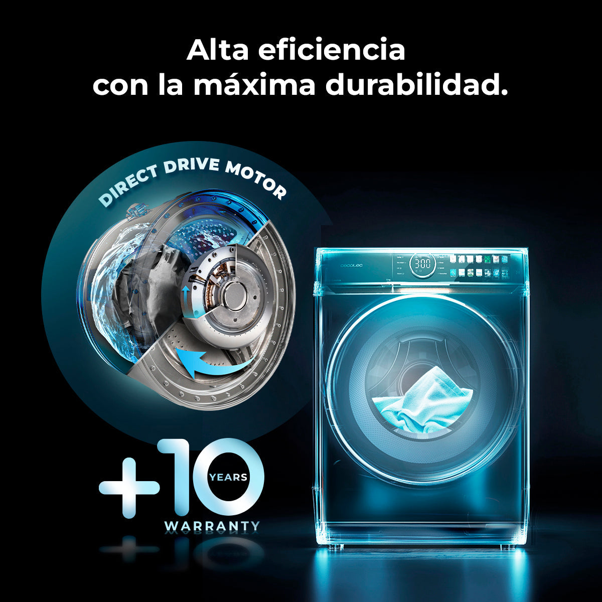 Cecotec Bolero DressCode 12980 Direct Drive Titanium A Lavadora Carga Frontal De Gran Capacidad