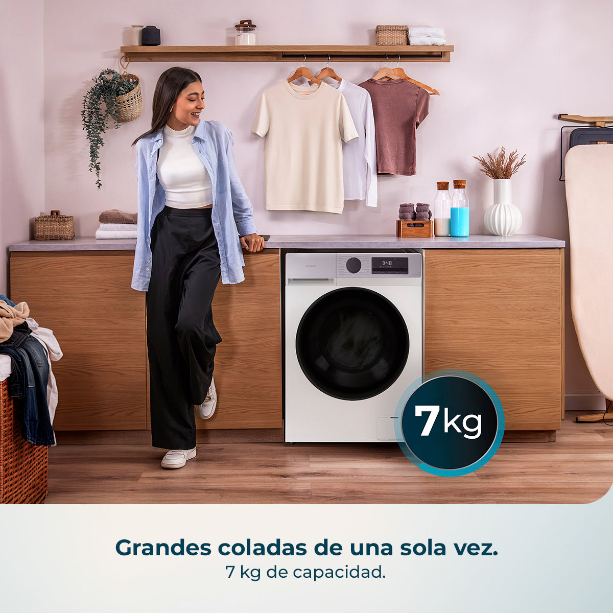 Cecotec Lavadora Bolero DressCode 7450 7 Kg 1200 Rpm