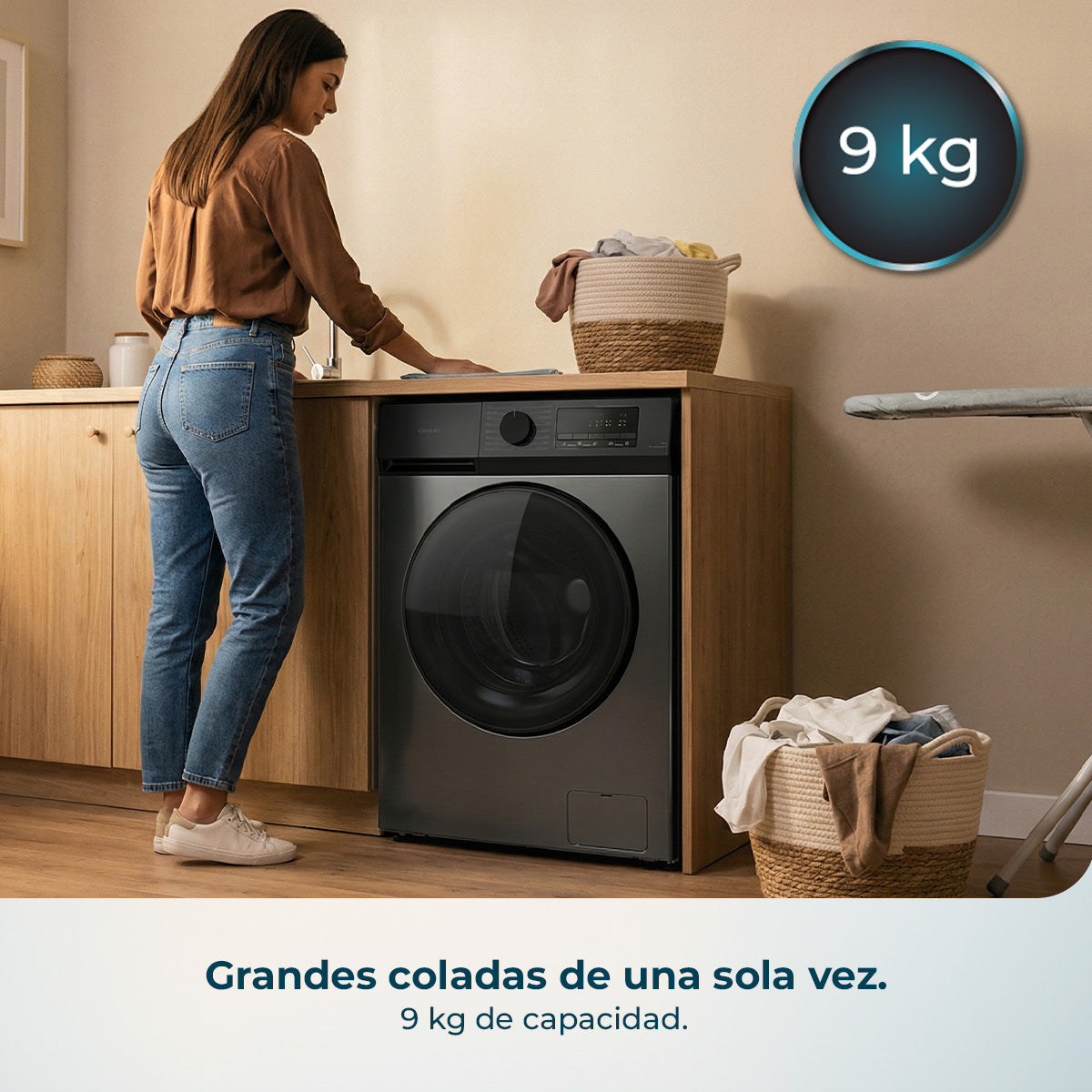 Cecotec Bolero DressCode 9450 Lavadora 9 Kg Inverter Motor 1400 Rpm Clase A Ahorro Energía 10 Por Ciento