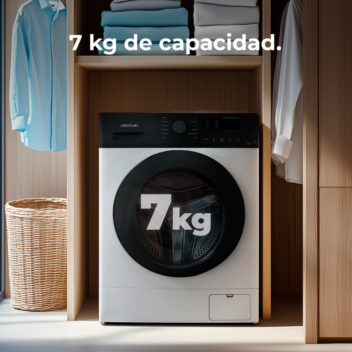 Cecotec Bolero DressCode 7150 Inverter A Lavadora 7 Kg 1400 RPM Con Motor Plus Clase A