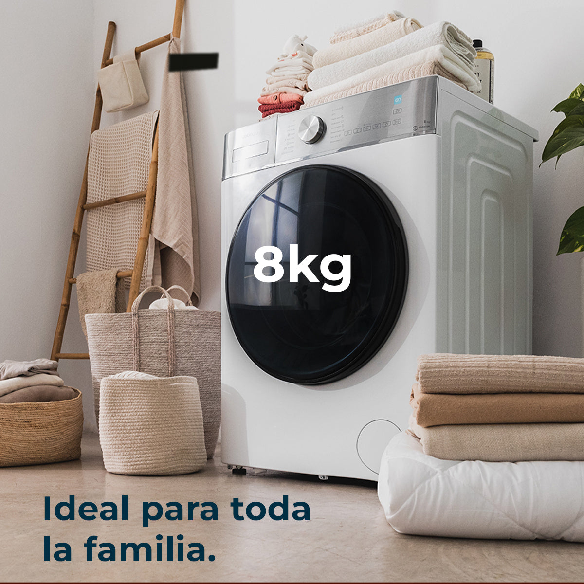 Cecotec Lavadora Bolero DressCode 8800 Inverter A, Carga 8 Kg, Motor Inverter, Alta Eficiencia