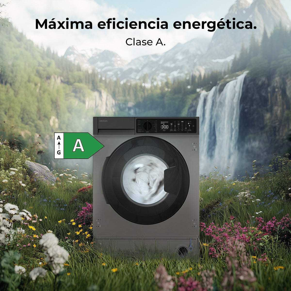 Cecotec Lavadora Bolero DressCode 750 BI Inverter 7 Kg Acero Inoxidable Clase A