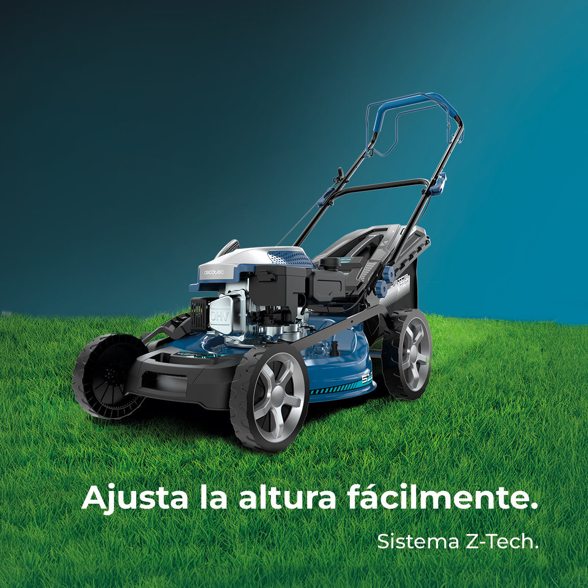 Cecotec Cortacésped De Gasolina Terrenator 4000.51 Total Z Auto 167 cc, 2,7 kW, 3,7 CV