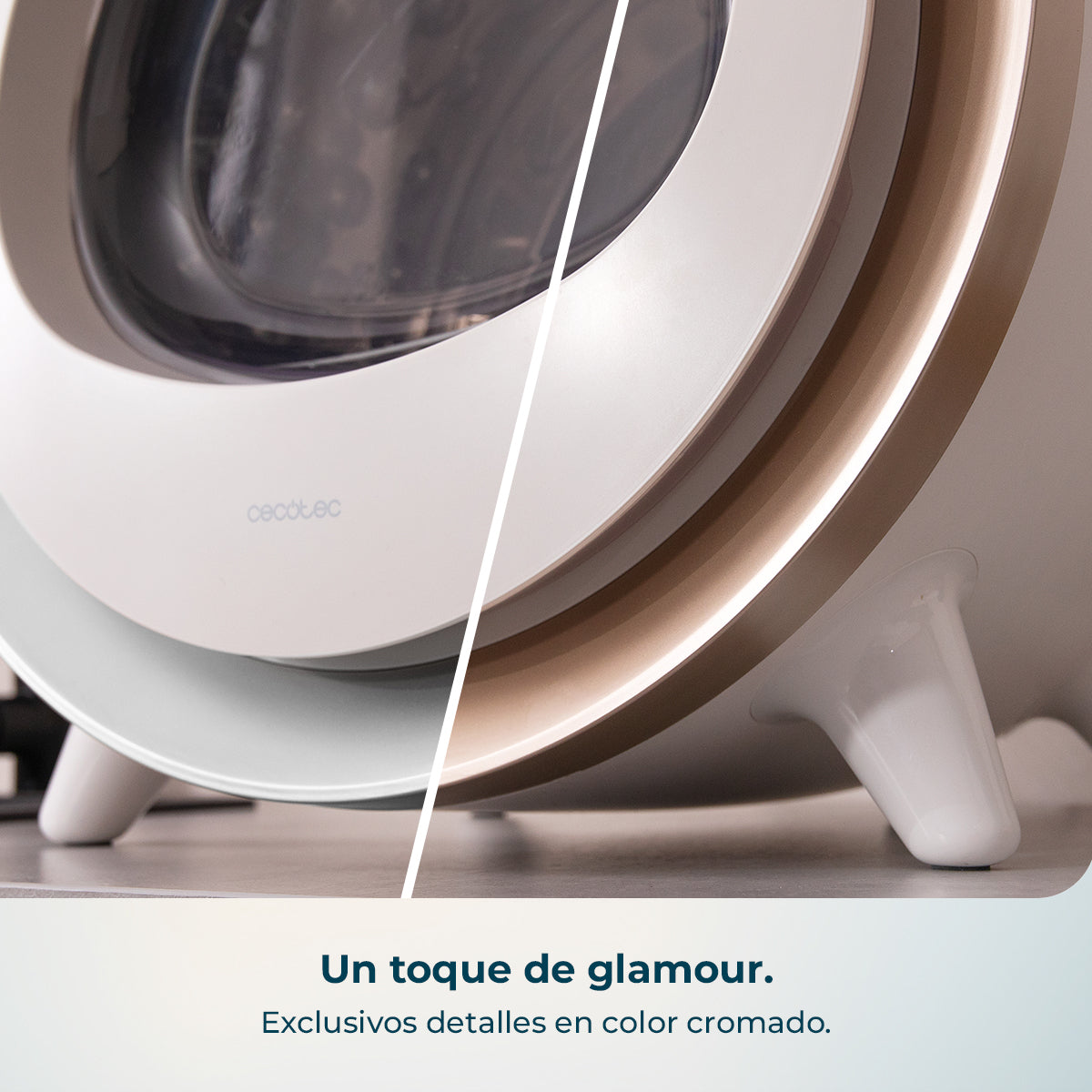 Cecotec Bolero DressCode Dry 3500V Gold Secado Rápido Eficiente 3 kg Diseño Oro Cromado Compacto para Hogar