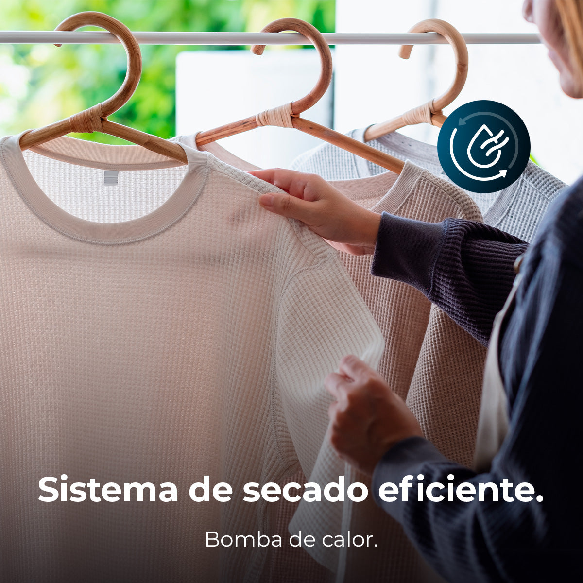 Cecotec Bolero Dresscode Dry 9330 Acero Secadora 9 Kg con Bomba de Calor Clase Energética E