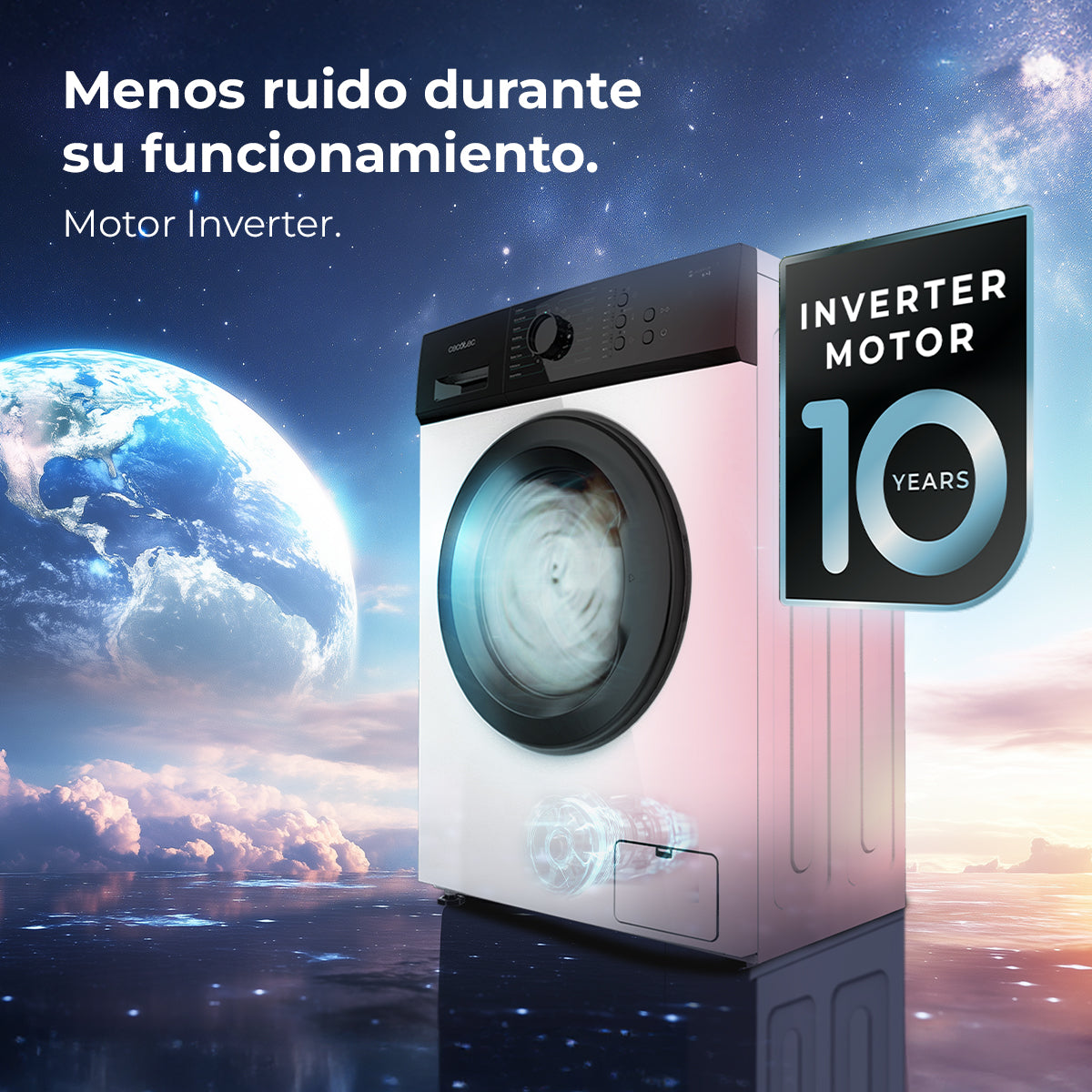 Cecotec Lavadora Bolero DressCode 620 Inverter 6 kg Motor Inverter Plus Clase A Eficiente Consumo