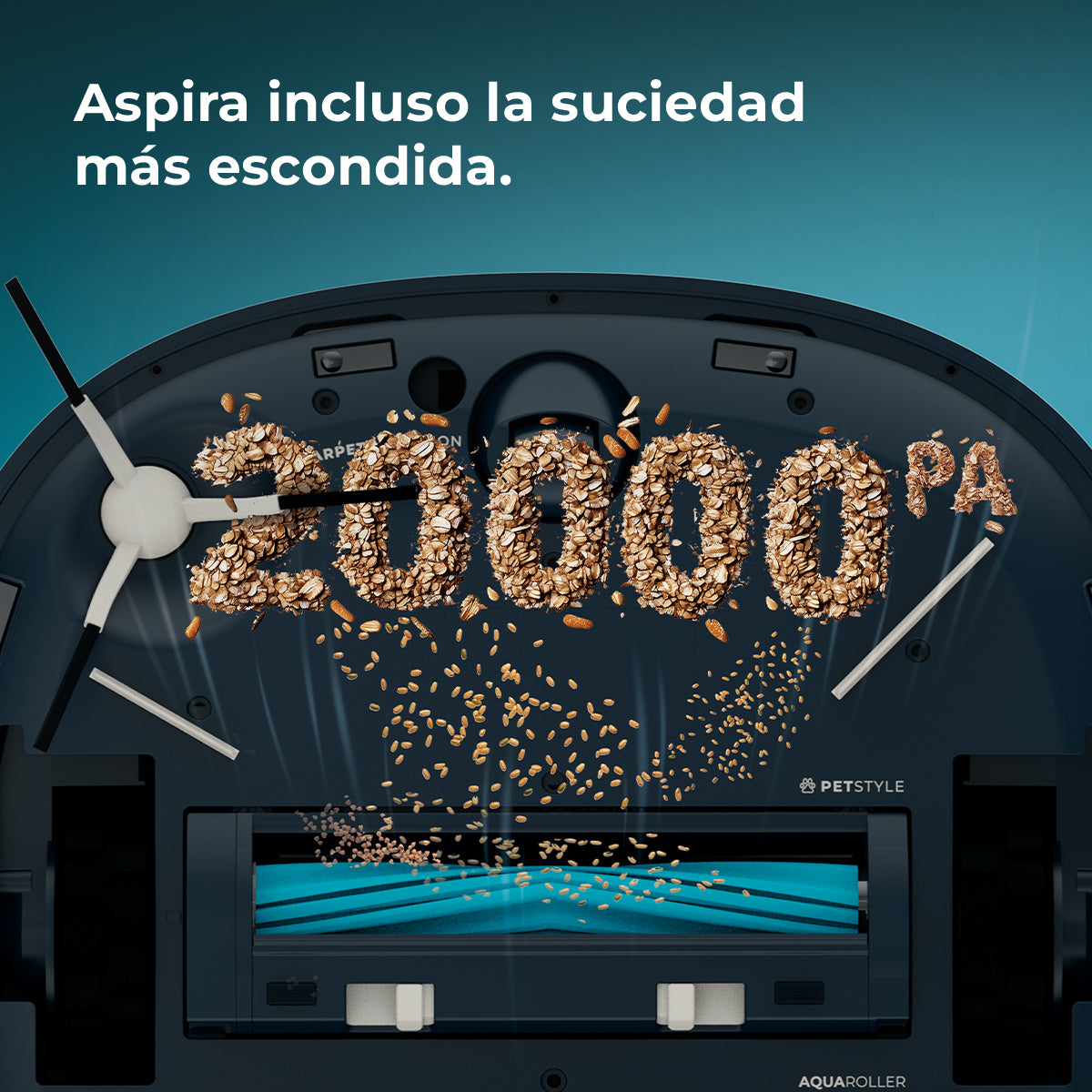 Cecotec Conga Z100 Robot Aspirador IA Con LaserEye Y AquaCycle Detección De Objetos Y Fregado Profesional