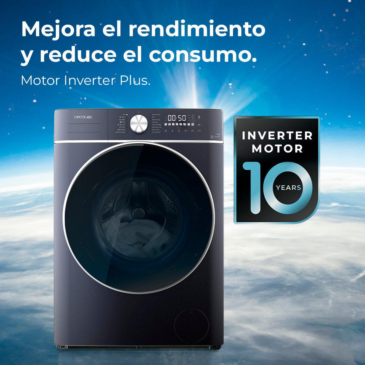 Cecotec Bolero Wash And Dry 10680 Inverter Titanium A Lavadora Secadora 10 Kg Lavado 6 Kg Secado