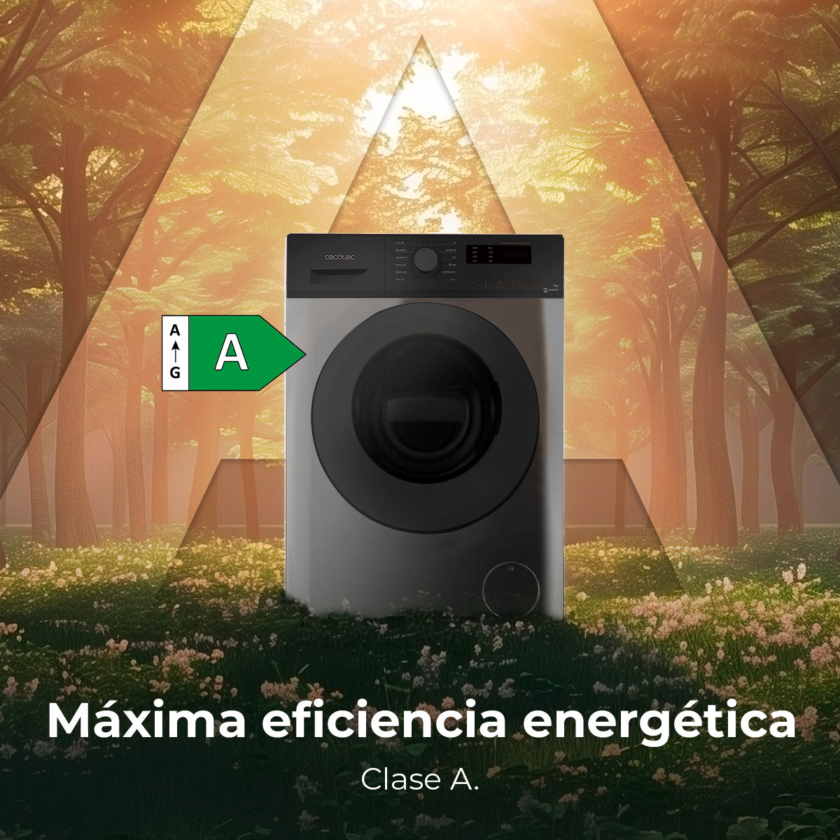 Cecotec Lavadora Frontal Bolero DressCode 7150 Inverter 7 Kg 1400 RPM Motor Inverter Plus Clase A