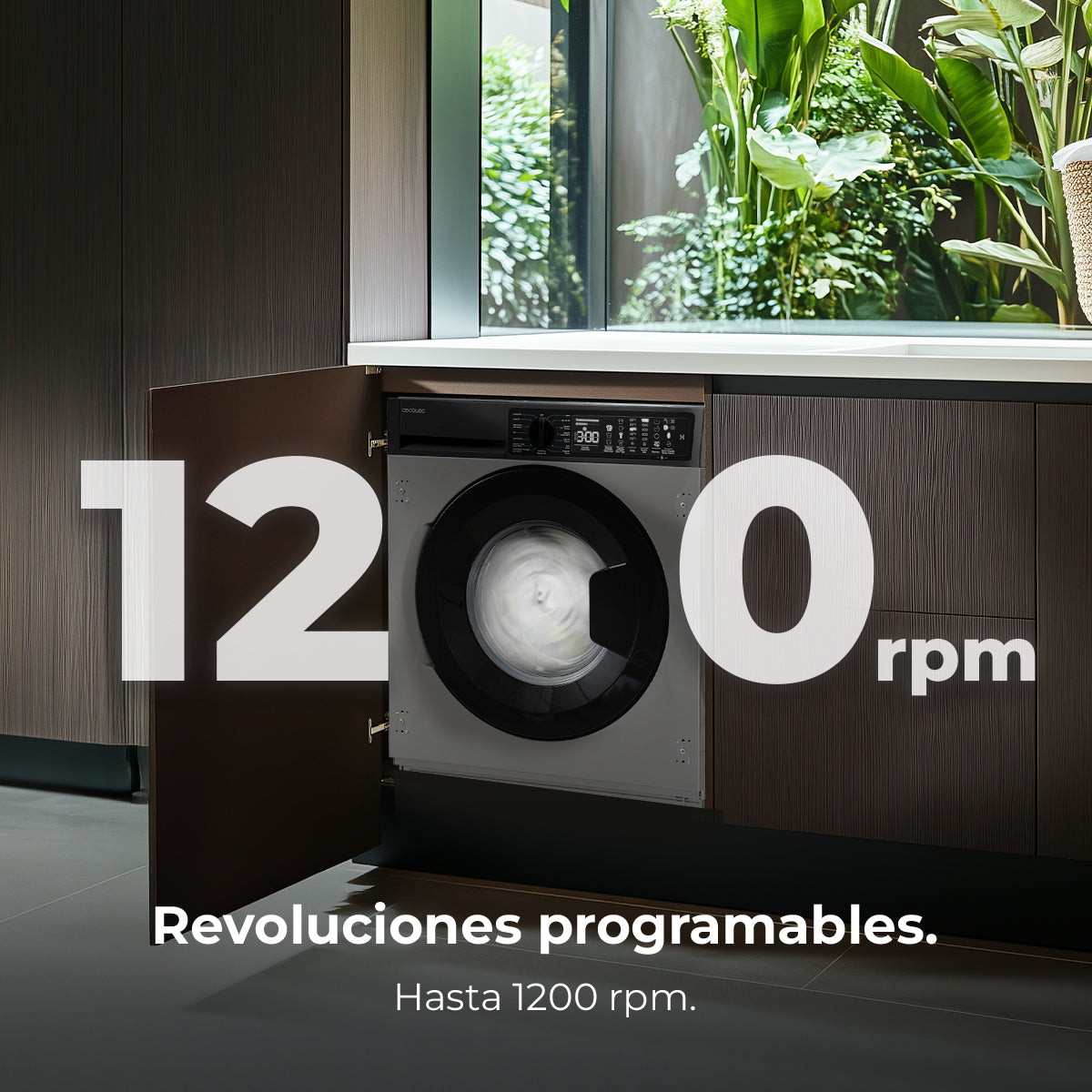 Cecotec Lavadora Bolero DressCode 750 BI Inverter 7 Kg Acero Inoxidable Clase A