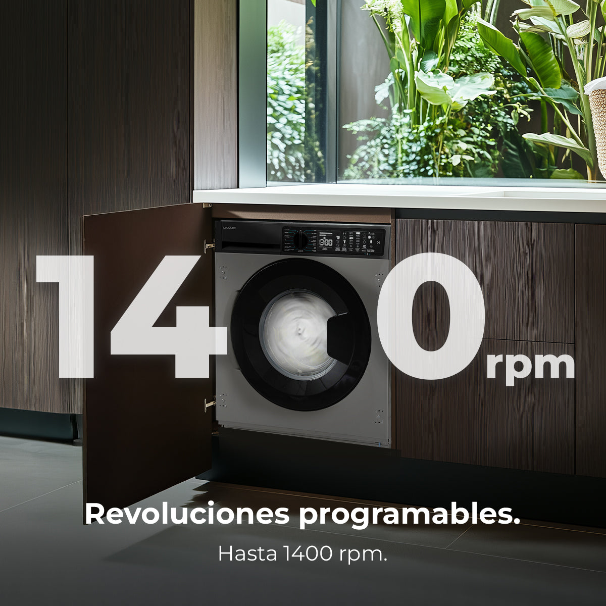 Cecotec Lavadora Bolero DressCode 850 BI Inverter Steel 8 kg Clase A Con Programas