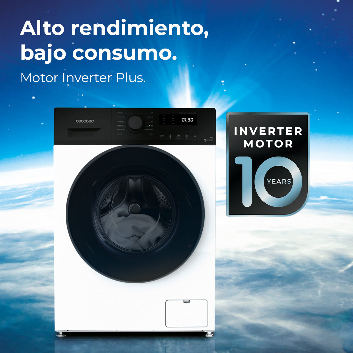Cecotec Lavadora Bolero DressCode 6150 Inverter A 6 kg 1000 rpm Blanco Clase A Eficiencia