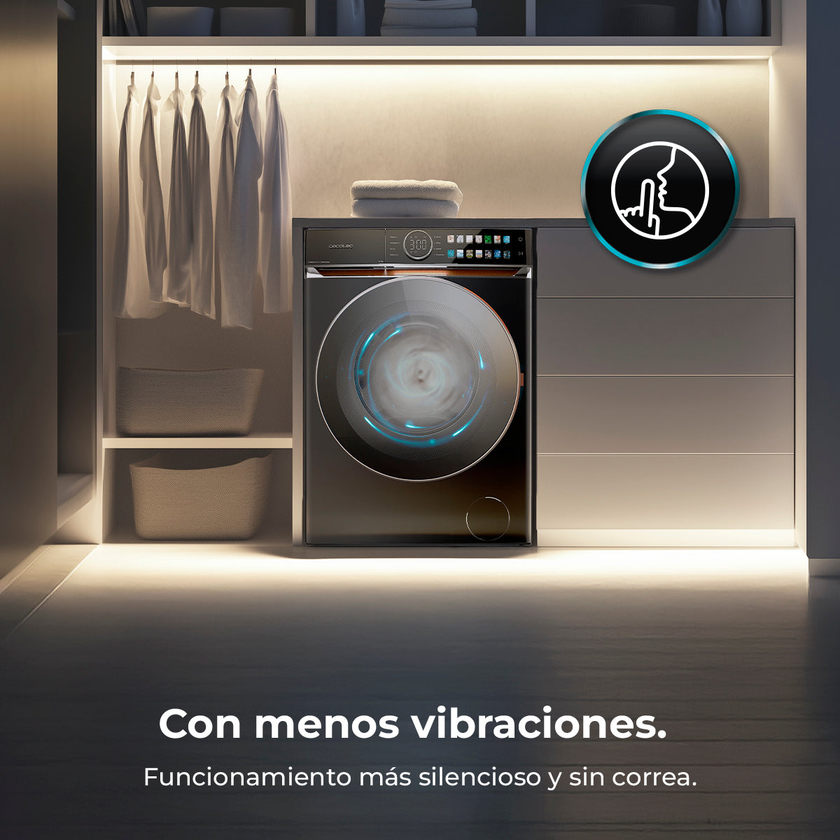 Cecotec Bolero DressCode 12980 Direct Drive Acero Lavado Eficiente Silencioso Alta Precisión