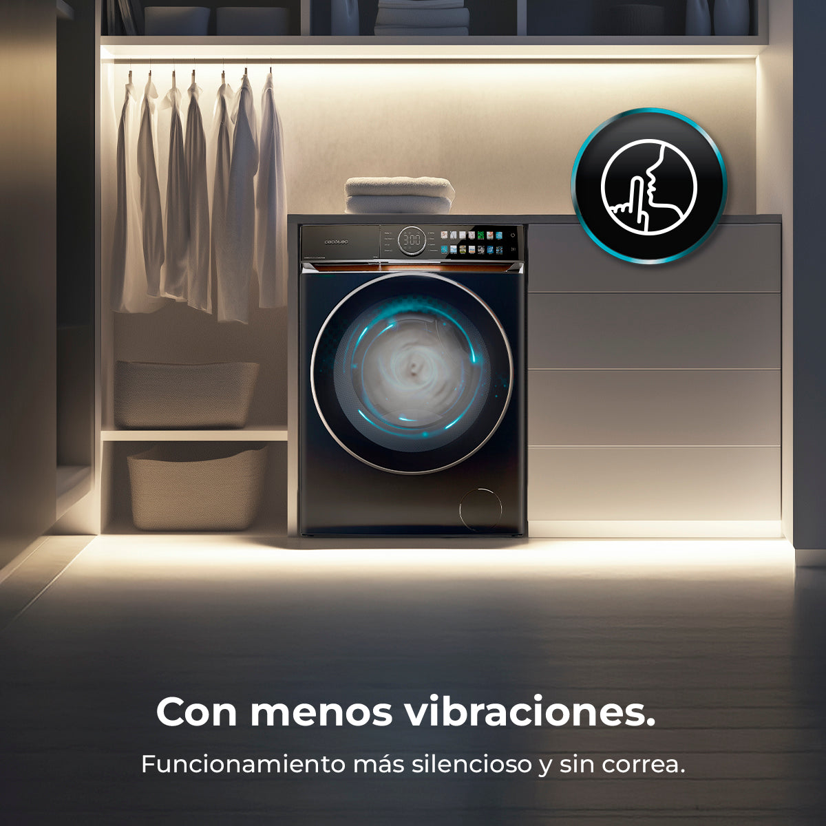 Cecotec Bolero DressCode 12980 Direct Drive Titanium A Lavadora Carga Frontal De Gran Capacidad
