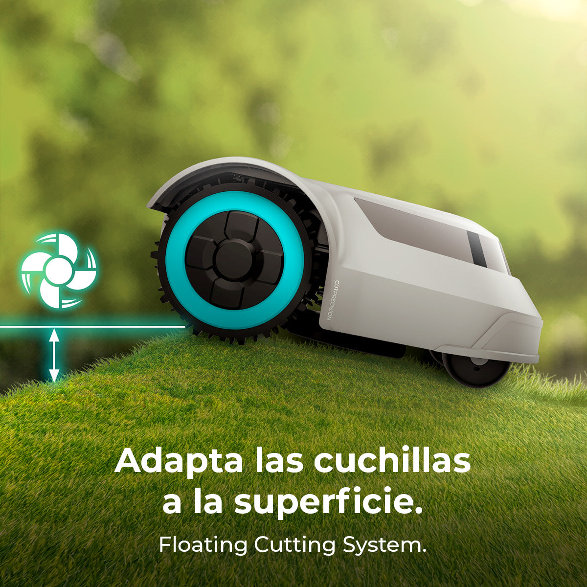 Cecotec Conga GrassHopper 500 Map Connected Robot Cortacésped para 500 m2 con Mapeo Inteligente