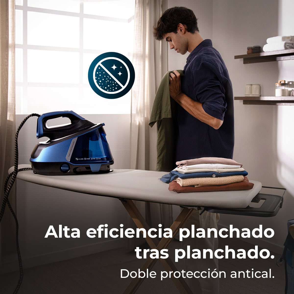 Cecotec IronHero H3000 Estación de Planchado Geyser 3000 W Vapor Continuo 155 g por minuto 550 g por minuto