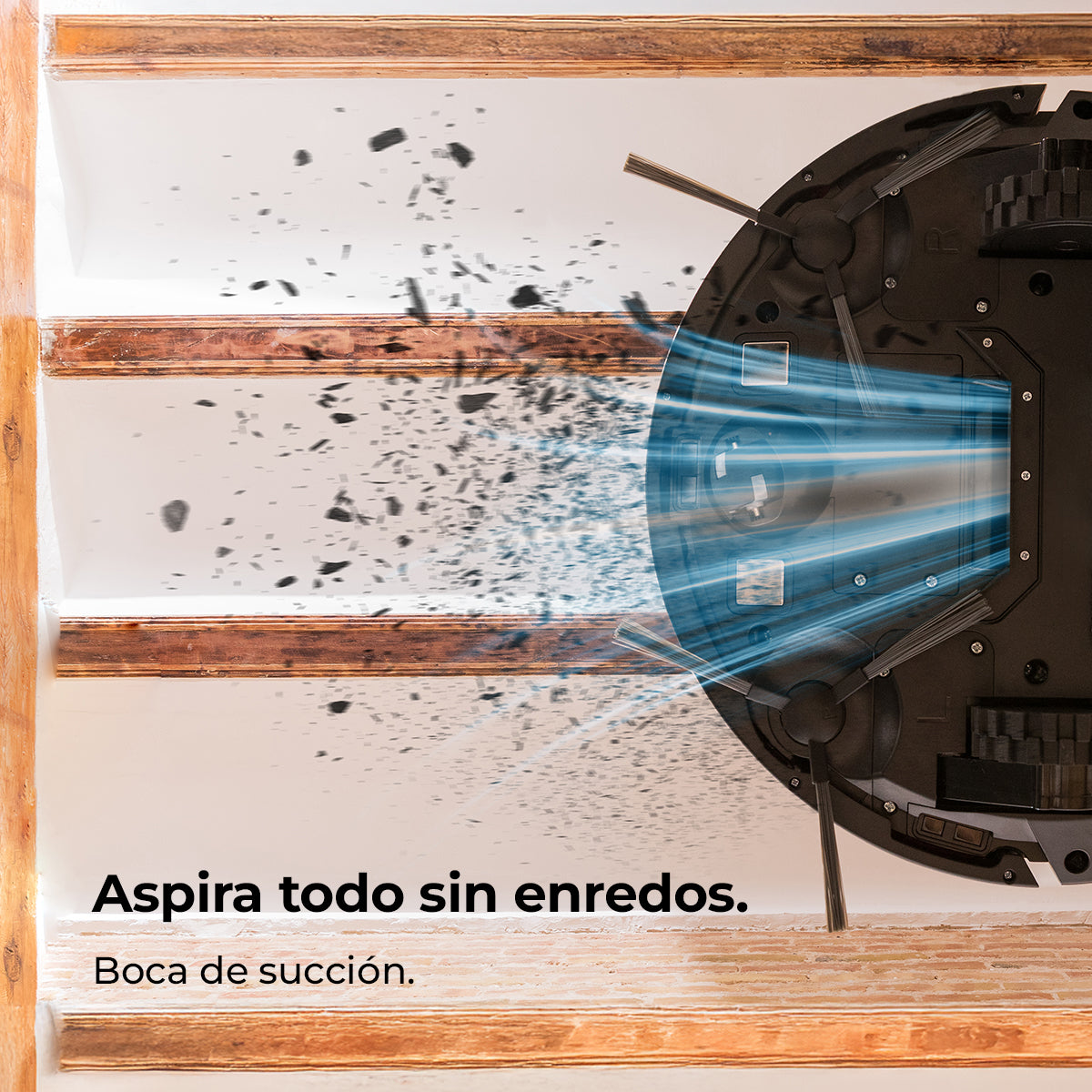 Cecotec Conga M10 Aqua Robot Aspirador 3000 Pa Navegación Giroscópica Hasta 150 Metros Cuadrados Batería 2000 mAh Mopa