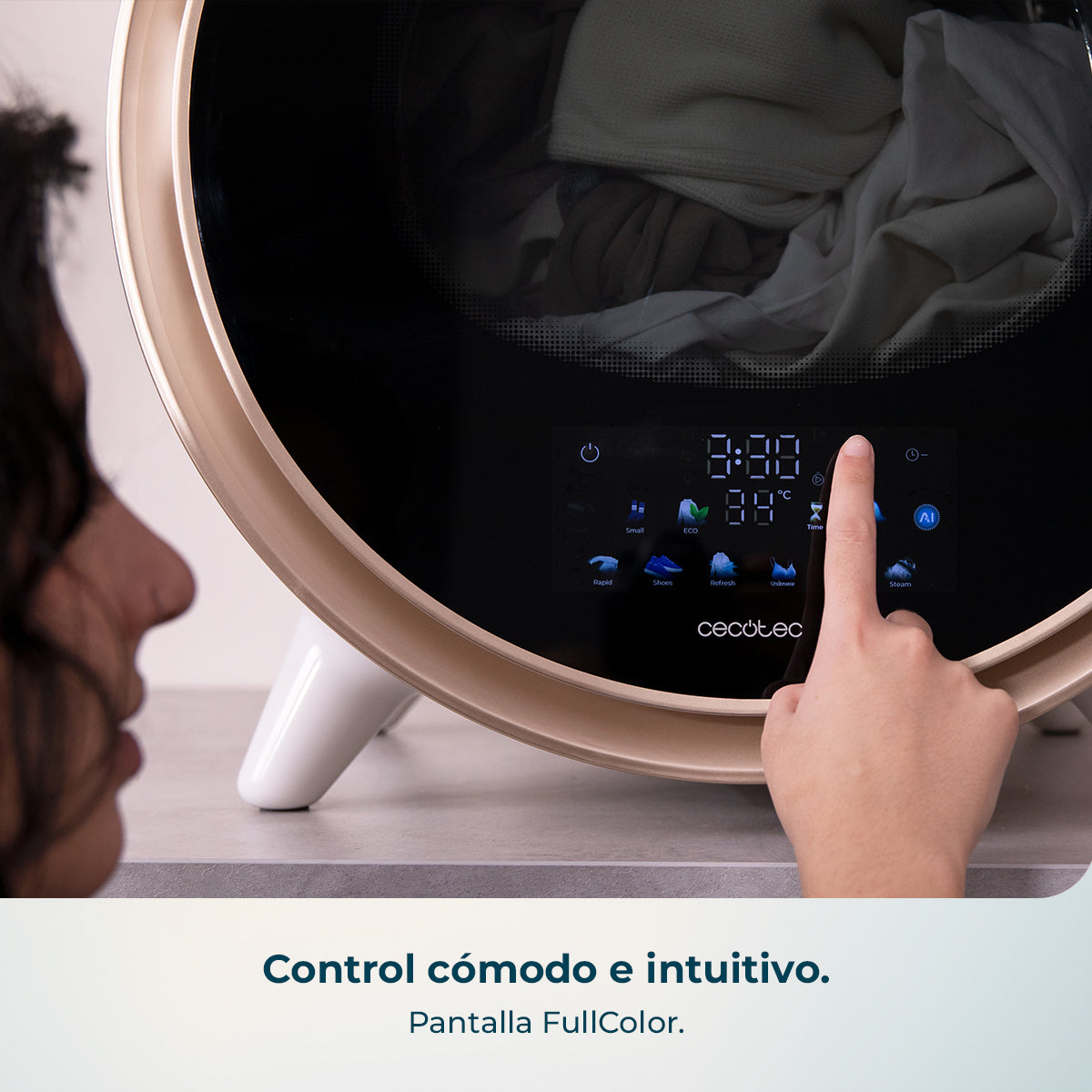 Cecotec Bolero DressCode Dry 3600V Secadora Compacta Oro Evacuación Humedad Exterior Secado Rápido