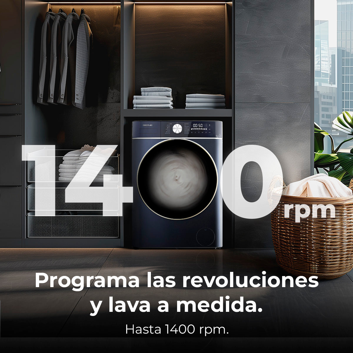 Cecotec Bolero Wash And Dry 10680 Inverter Titanium A Lavadora Secadora 10 Kg Lavado 6 Kg Secado