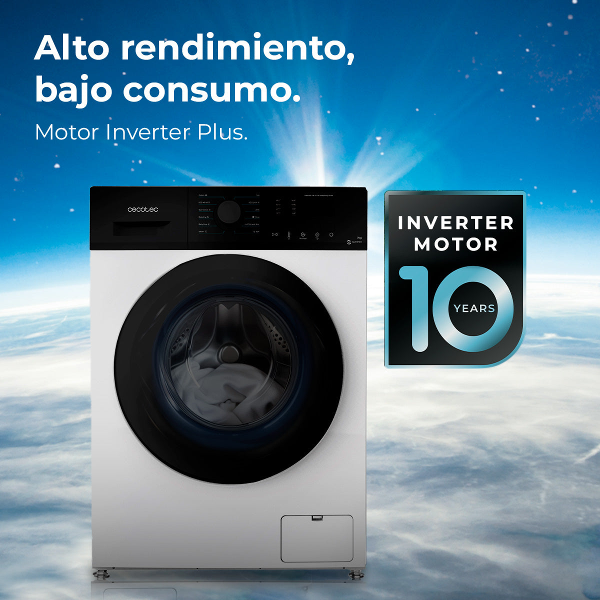 Cecotec Bolero DressCode 7150 Inverter A Lavadora 7 Kg 1400 RPM Con Motor Plus Clase A