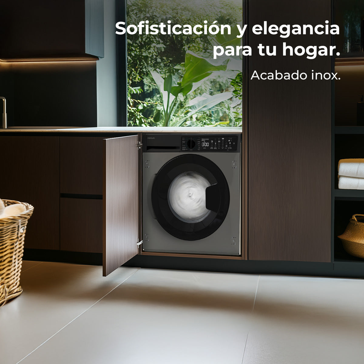 Cecotec Lavadora Bolero DressCode 750 BI Inverter 7 Kg Acero Inoxidable Clase A