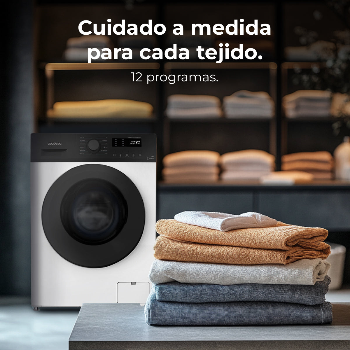 Cecotec Lavadora Bolero DressCode 6150 Inverter A 6 kg 1000 rpm Blanco Clase A Eficiencia