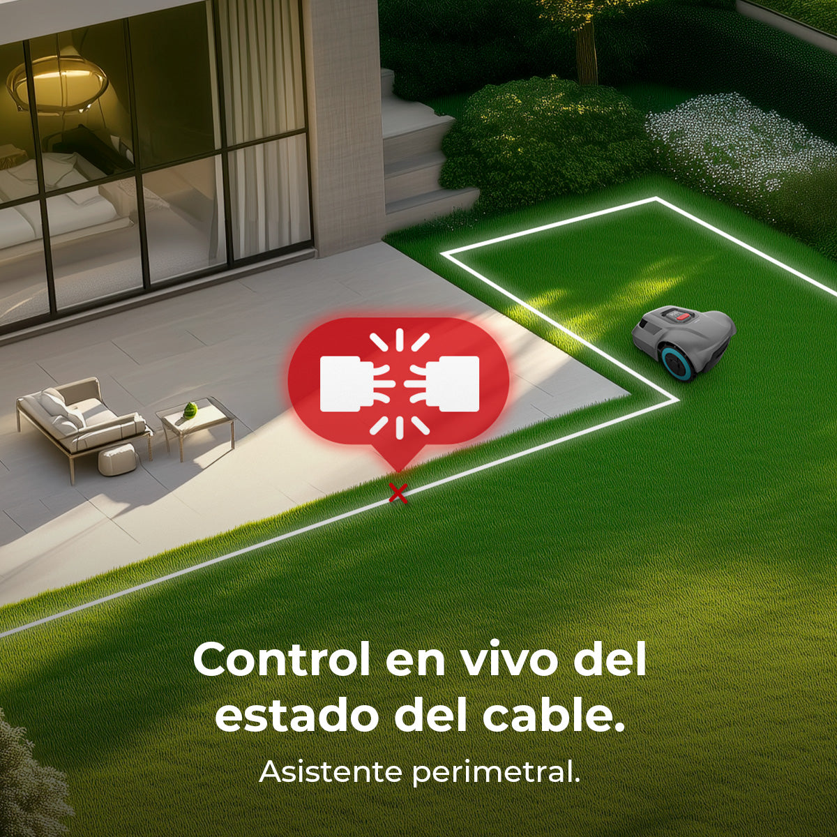 Cecotec Conga GrassHopper 500 Map Connected Robot Cortacésped para 500 m2 con Mapeo Inteligente