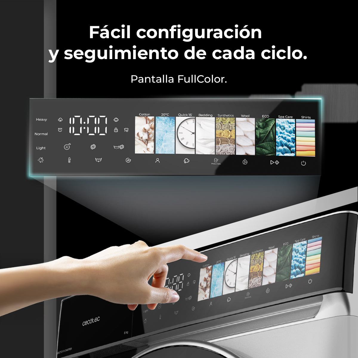 Cecotec Bolero DressCode 8970 Lavadora 8 Kg Direct Drive Clase A Alta Eficiencia