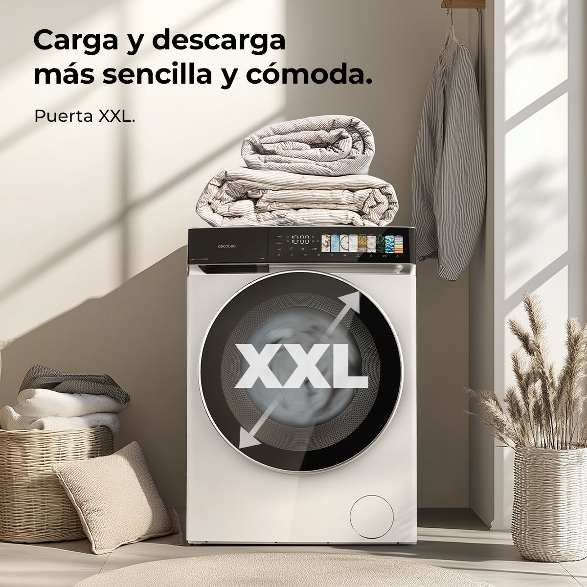 Cecotec Bolero DressCode 8970 Lavadora 8 Kg Direct Drive Clase A Alta Eficiencia