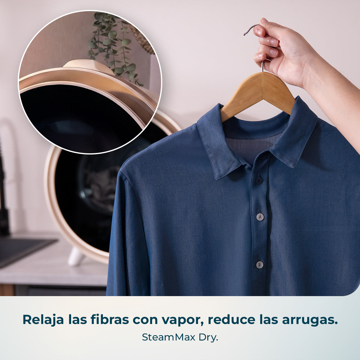 Cecotec Bolero DressCode Dry 3600V Secadora Compacta Oro Evacuación Humedad Exterior Secado Rápido