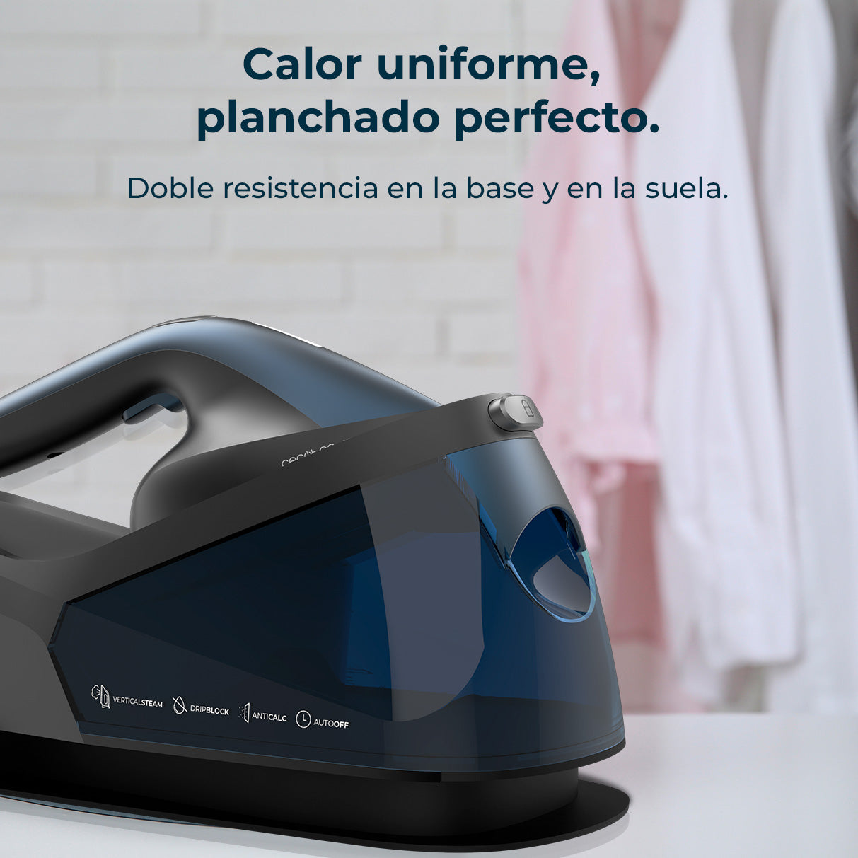 Cecotec IronHero V-2400 Estación de Plancha Vapor Continuo Power Steam 180 g por minuto Potencia 2400 W