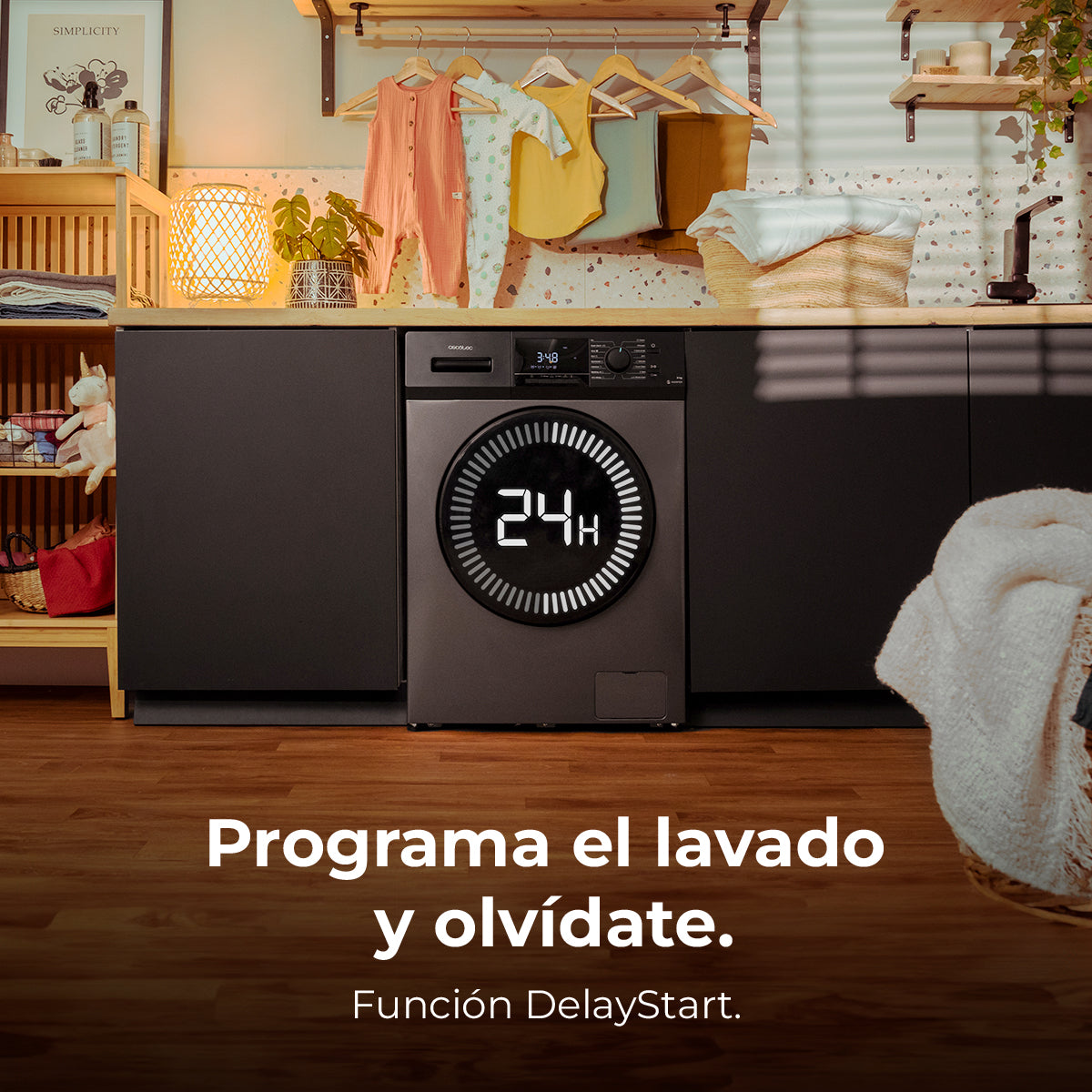 Cecotec Lavadora Bolero DressCode 7410 Inverter Acero 7 Kg 1200 RPM 16 Programas