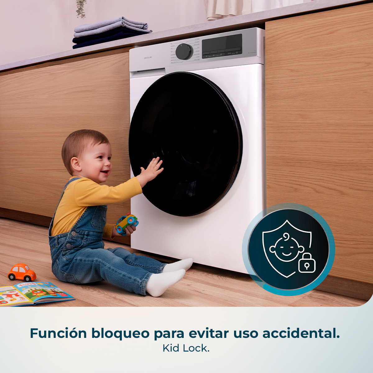 Cecotec Lavadora Bolero DressCode 12450 Inverter 12 Kg Capacidad 1400 RPM Clase A Energética